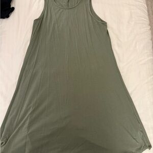 Quince Sage Green Sleeveless Dress